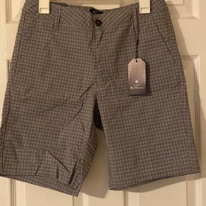 Ben Sherman chino shorts. 30 waist. Navy and white check. Brand new. Tags on.